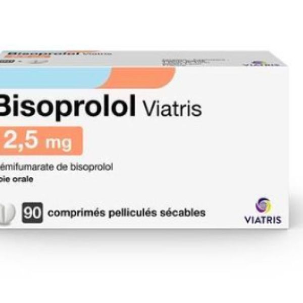 Bisoprolol 2,5Mg Viatris Comprime Sec *90