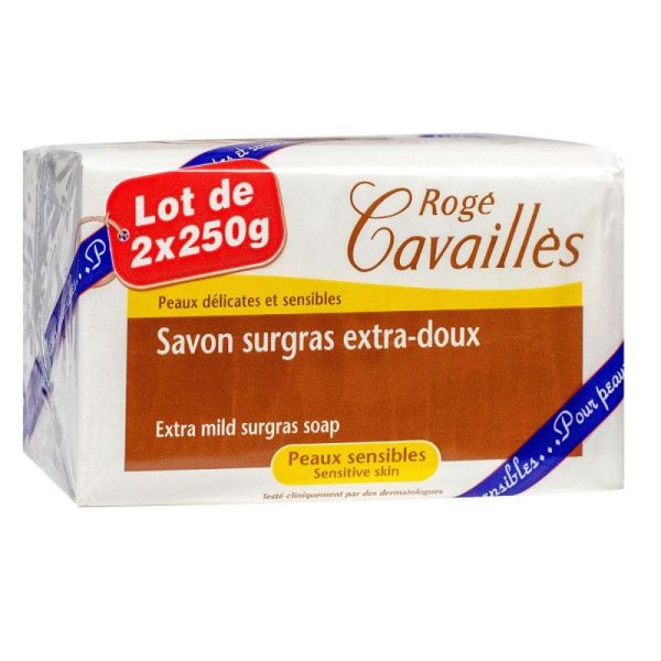 Rogé Cavaillès Savon Surgras Extra-doux 2X250G