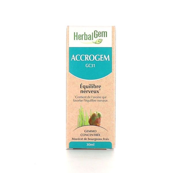 Herbalgem AccroGem Bio Equilibre Nerveux Gouttes 30Ml