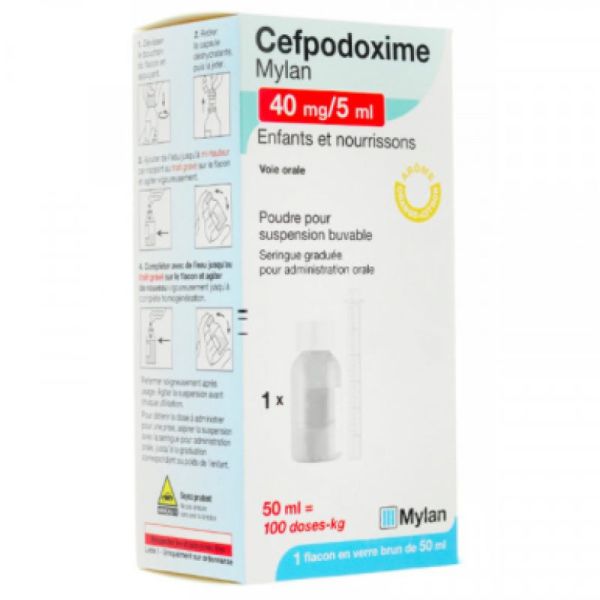 Cefpodox Myla40/5Susp Buv 50Ml