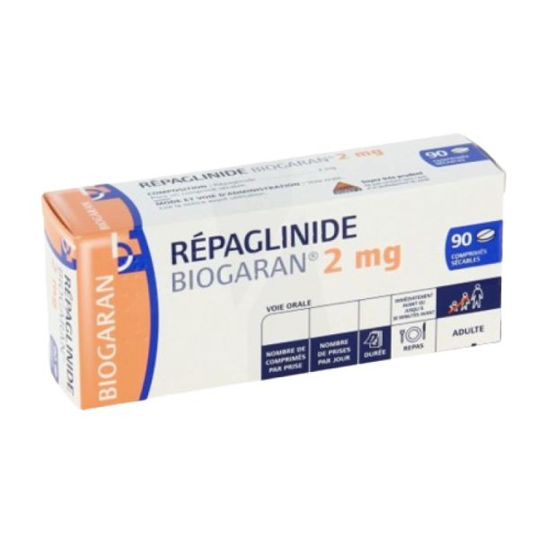 Repaglinide 2 mg Viatris 90 comprimés