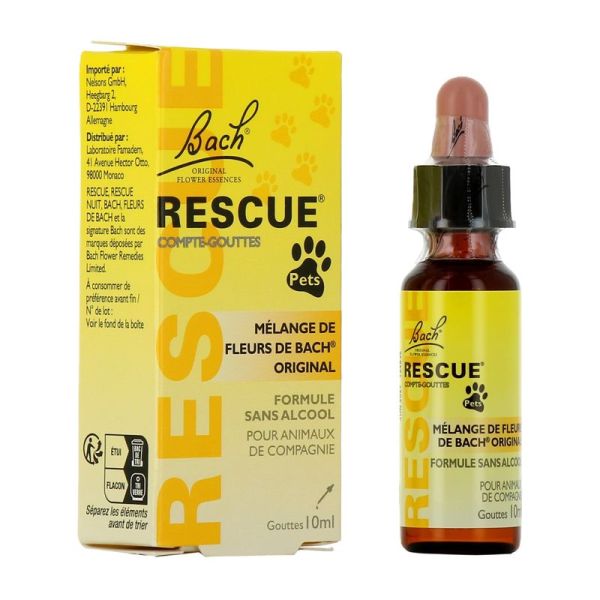 Rescue Pets Fleurs De Bach Original Gouttes (20 ml)