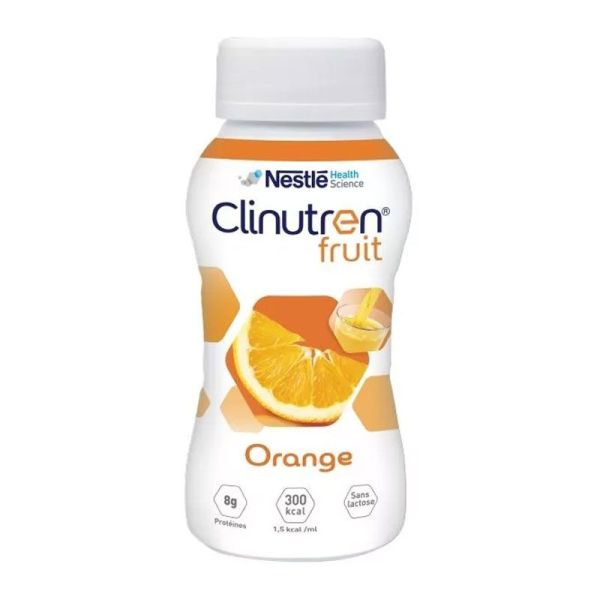 Clinutren Fruit Boisson Hyperénergétique à l'Orange (4 x 200 ml)