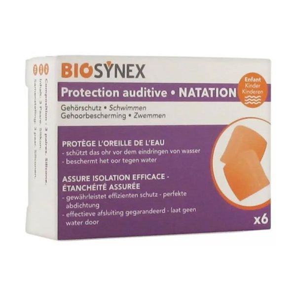 Biosynex Protection Auditive Natation Enfant (lot de 6)