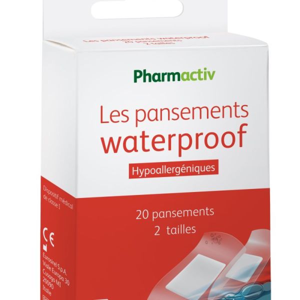 Pansements waterproof - 20 pansements, 2 tailles