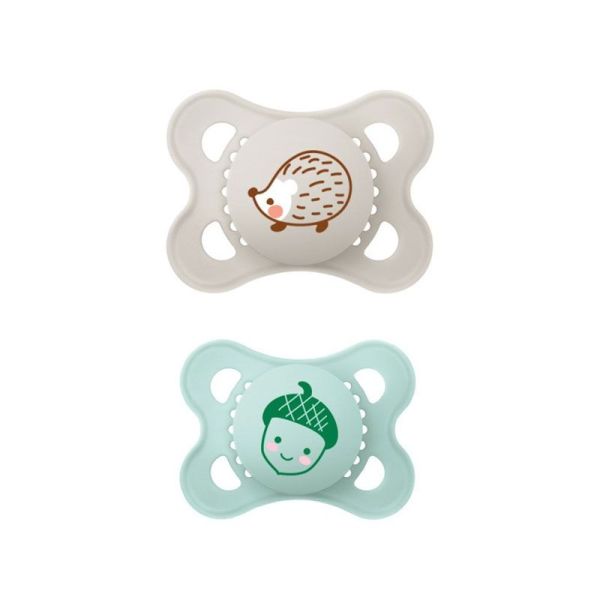 MAM Sucette en Silicone Originale Nature 2-6 mois (lot de 2, référence n°39)