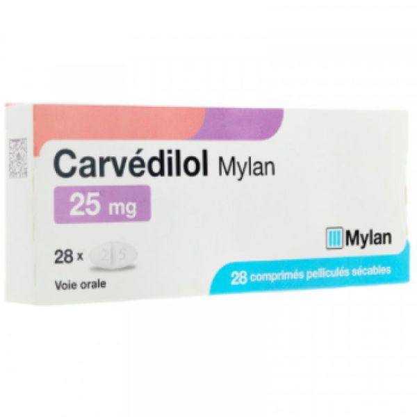 Carvedilol 25Mg Viatris Cpr Sec 28