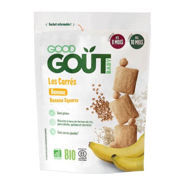 Good Goût Les Carrés Banane Bio (50 g)