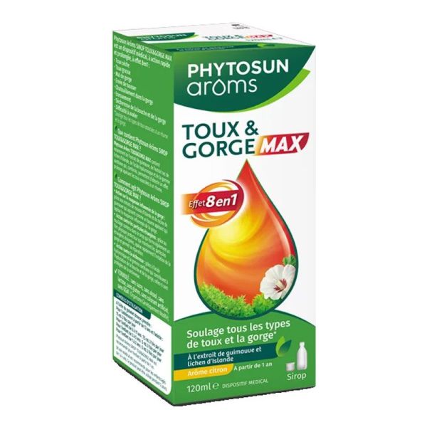 Phytosun Arôms Sirop Toux & Gorge Max 120 ml