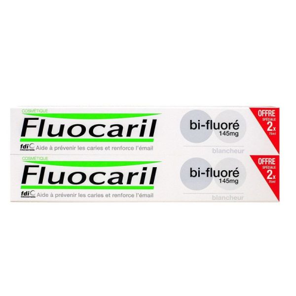 Fluocaril Bi-Fluoré Blancheur Menthe 2X75 ml