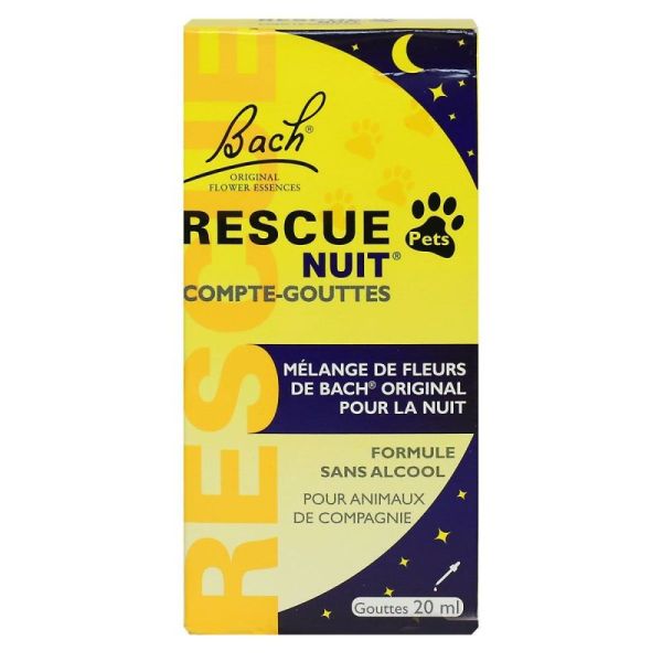 Rescue Bach Original Nuit Pets Goutte 20Ml