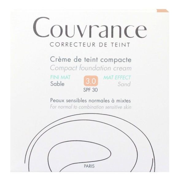 Avene Couvrance  Crème de Teint Compacte fini Mat Sable 9,5G