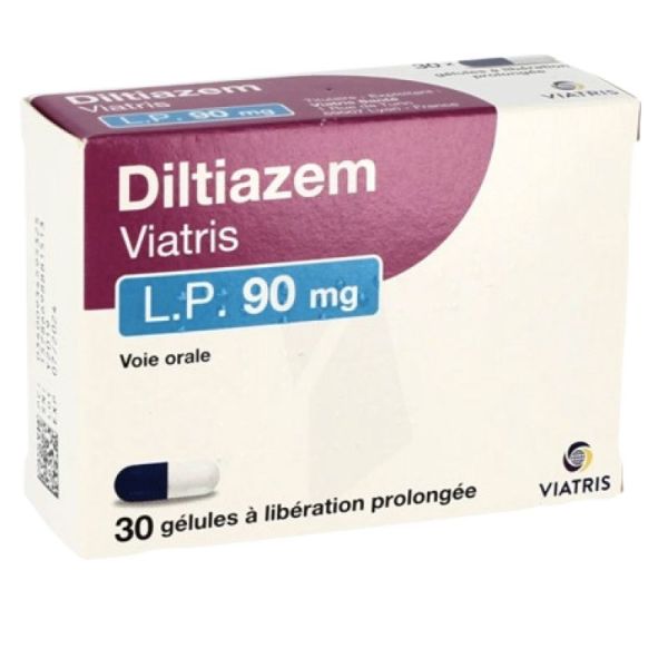 Diltiazem Lp 90 mg Viatris Gélule 30