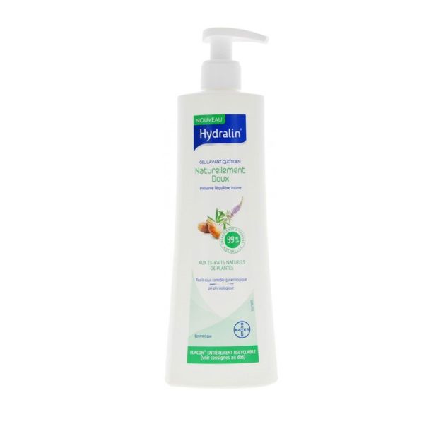 Hydralin Naturellement Doux Gel Lavant Intime Quotidien (400 ml)