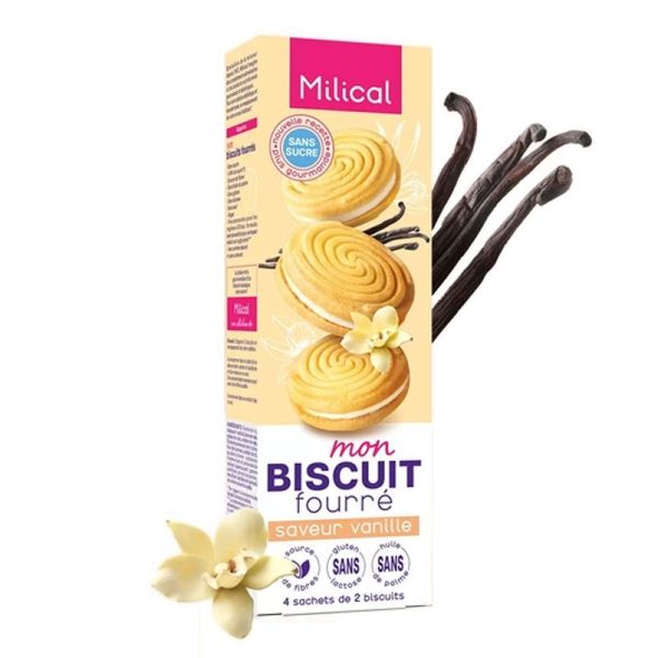 Milical Mon Biscuit Fourré saveur Vanille (x8)