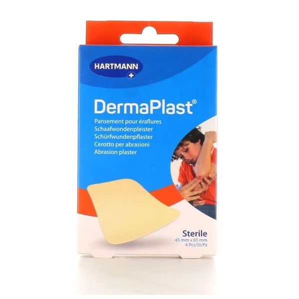 Hartmann Dermaplast Pansements pour  Éraflures 45 x 65 mm (4 pièces)