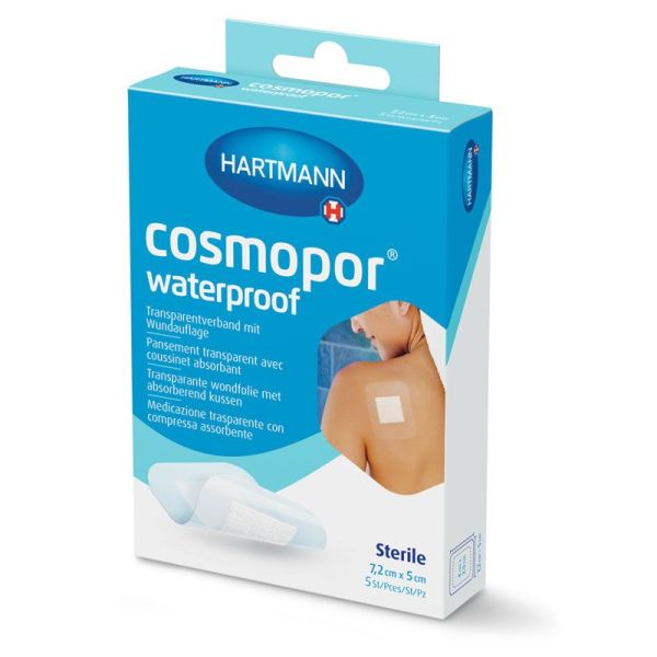 Hartmann Cosmopor Waterproof Pansements stériles imperméables 7,2 x 5 cm (x5)