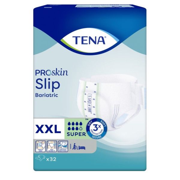 Tena Slip Bariatric Super - Couches Adultes XXL (Pack De 32)