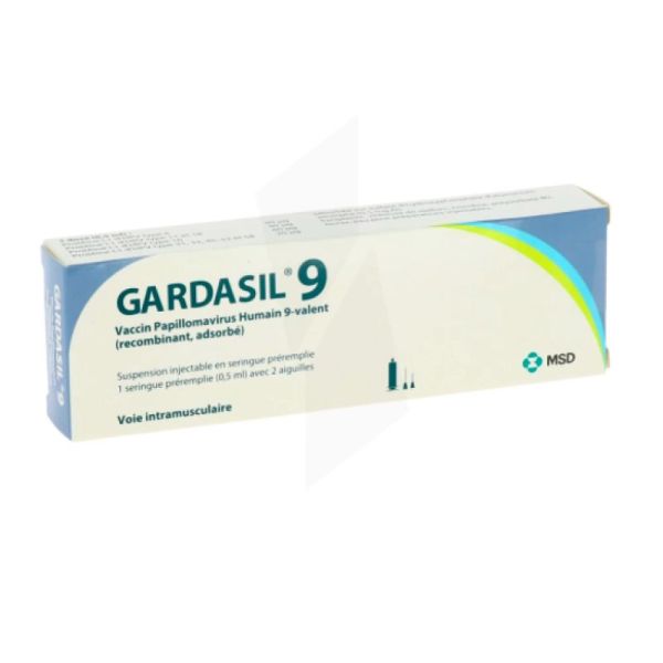 Gardasil 9 Susp Inj Ser Prér Ser/0,5Ml+2 Aig