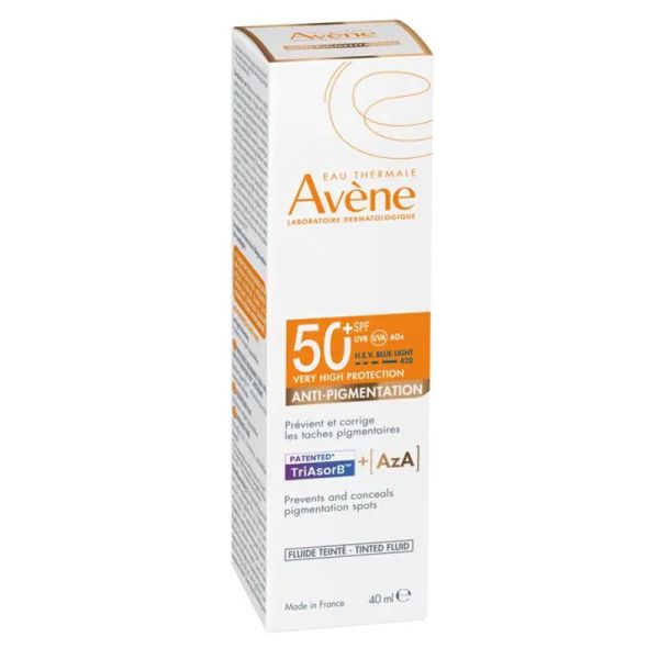 Avène Solaire Fluide protection solaire teintée anti-pigmentation SPF 50+ (40 ml)