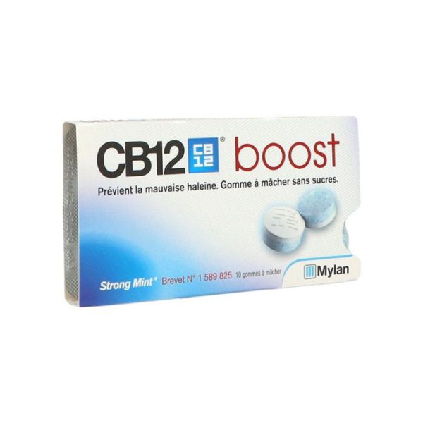 Mylan CB12 Gommes A Mâcher Menthe Forte (Boîte de 10)