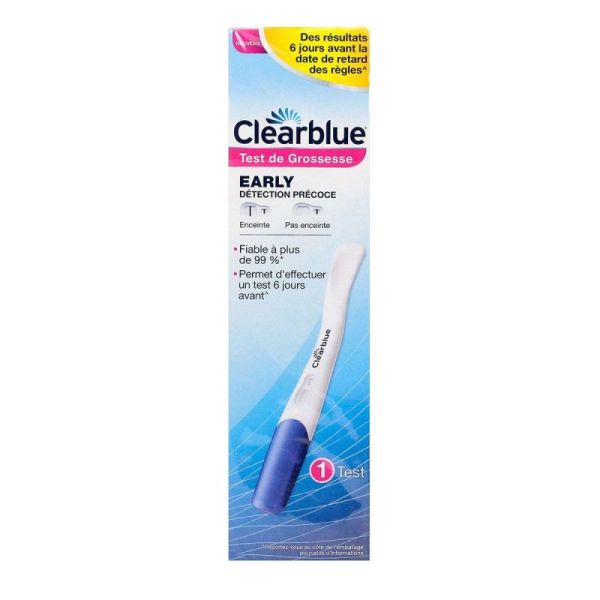 Clearblue Early Test de Grossesse Détection Précoce x1