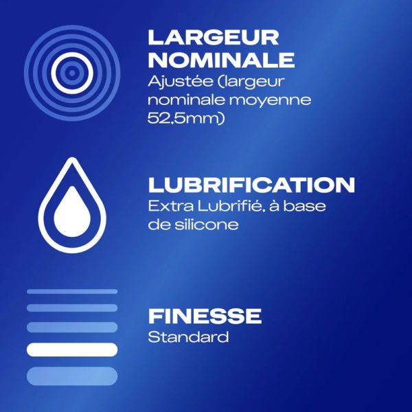 Durex Love préservatifs masculins lubrifiés en latex naturel (x6)