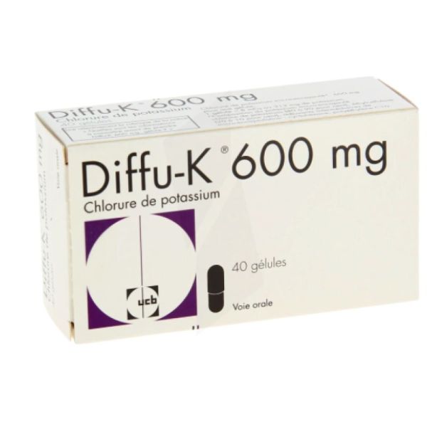 Diffu-K 600Mg Gelule 40