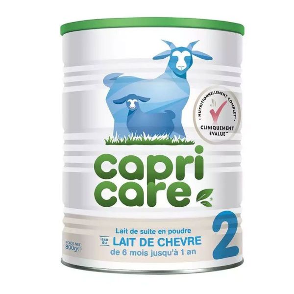 Capricare Lait de chèvre pour bébés 2eme Age 6-12 mois (800g)