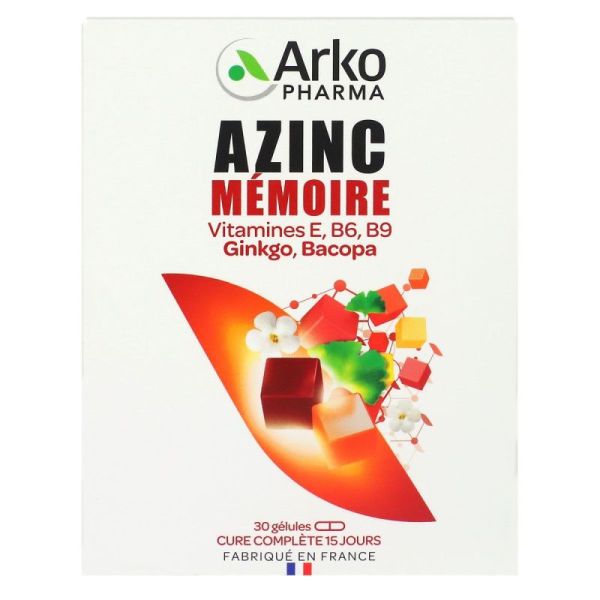 Azinc Mémoire 30 Gélules