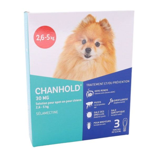 Clément Thékan Chanhold chat/chien 2,6-5Kg (3 x 0,25ml)