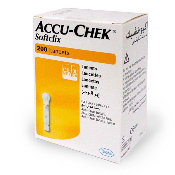 Accu-Chek Lancettes stériles pour autopiqueur Softclix (x200)