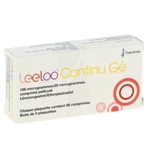 Leeloo Continu Ge 100 Mcg/20 Mcg comprimé 3X28