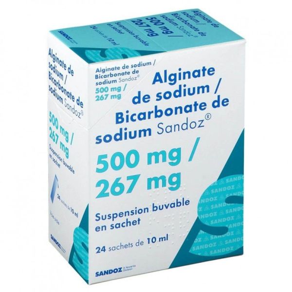 Alginate de Sodium / Bicarbonate de Sodium  (24 sachets)