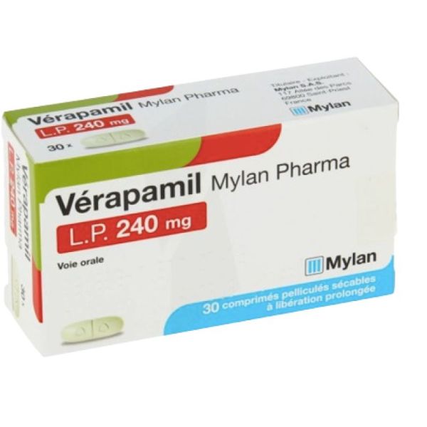 Verapamil Viatris Lp 240 mg, 30 comprimés sécables