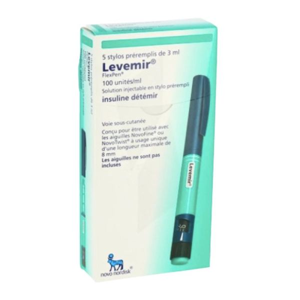 Levemir Flexpen 100U Stylo 3 Ml x5