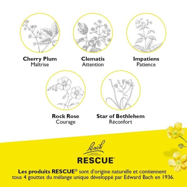 Rescue Bach Kids mélange de fleurs de Bach original goût Fraise (10 ml)