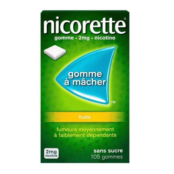 Nicorette 2Mg Gom Fru S Suc105