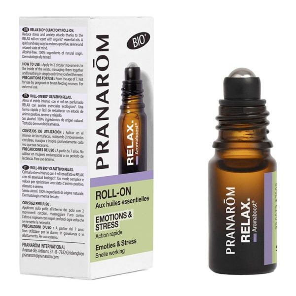 Pranarom Aromaboost Relax Roll-On Bio Emotions & Stress (5 ml)