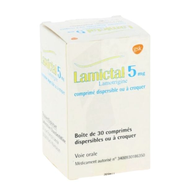 Lamictal 5 Mg Comprimé Dispersible Flacon 30