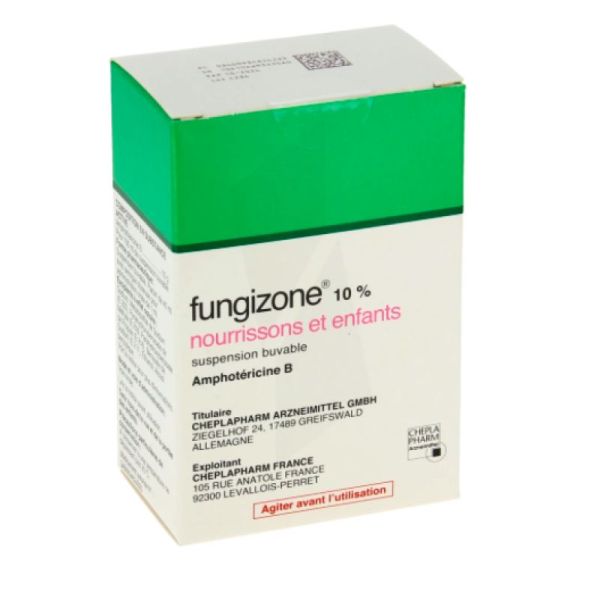 Fungizone 10% Suspension Buvable pour Enfants 40 Ml