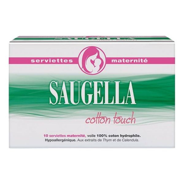 Saugella Serviettes de Maternité Cotton Touch (Boîte de 10)