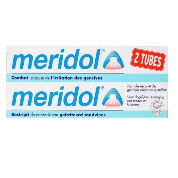 Meridol Dentiffrice Gencives Irritees 75Ml x2