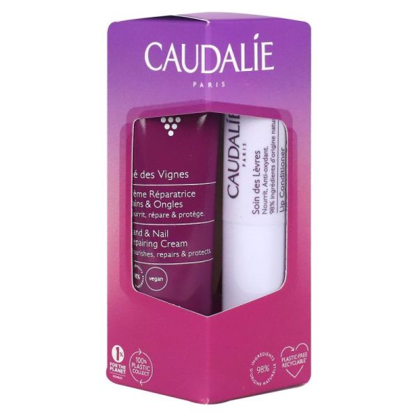 Caudalie Coffret Duo Thé Des Vignes Crème Main+Soin des Lèvres