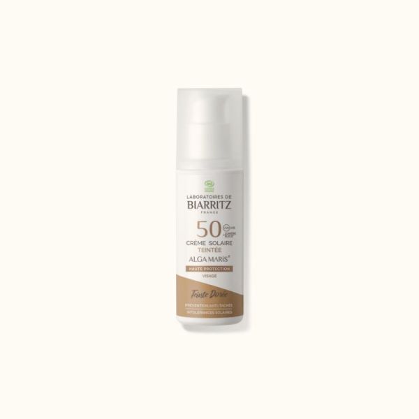 Biarritz Crème Solaire Teintée Dorée SPF50 50 ml