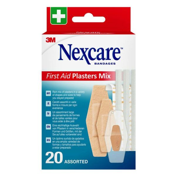 3M Nexcare Premiers Soins Mixtes assortiments de pansement et sutures (x20)