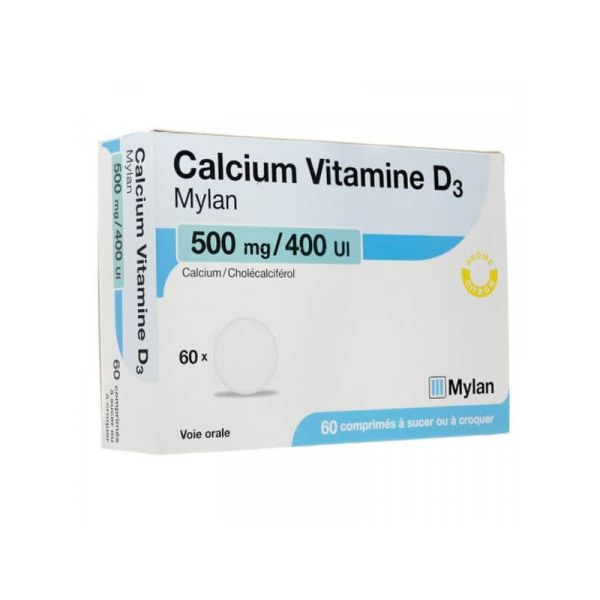 Calcium Vit D3 500/ 400 Viatris Cpr 60