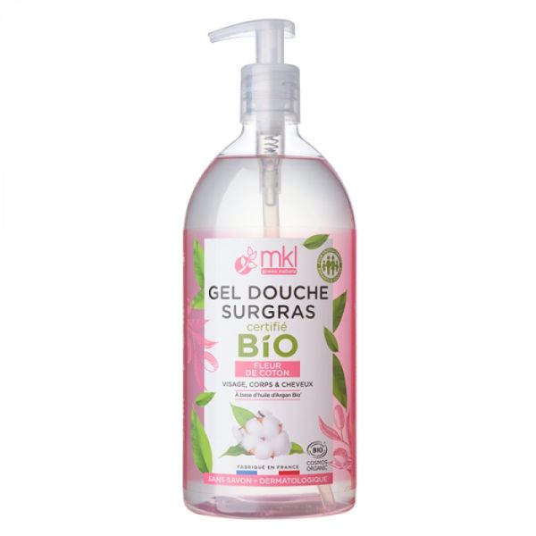 Gel Douche Certifié Bio 1L - Fleur de Coton