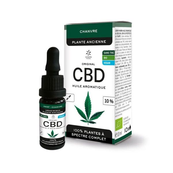 Lemon Pharma Chanvre CBD Bio 10% Gouttes (10ml)