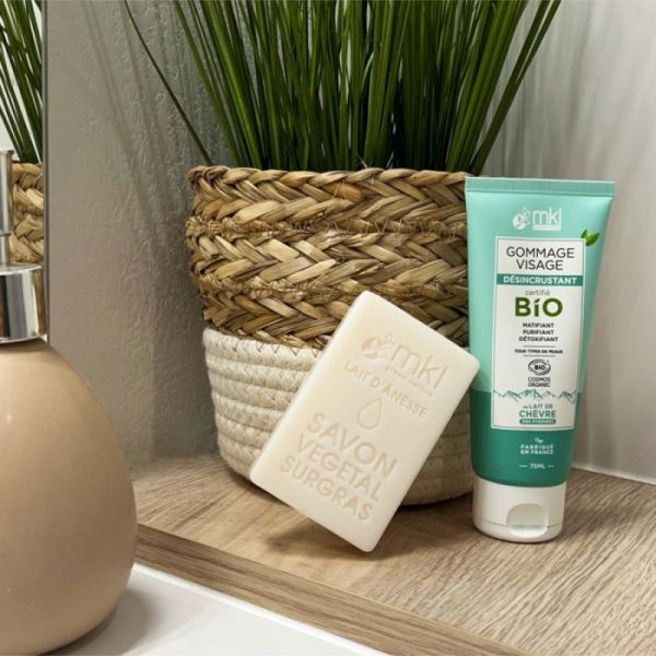 Gommage Visage Désincrustant Certifié Bio- Lait de Chèvre